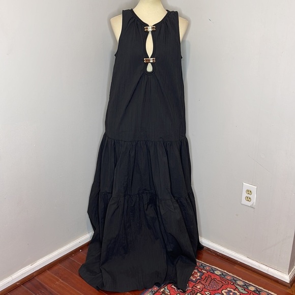 Acler Conara Sleeveless Black Maxi Dress with Pockets New with Tags $520 Retail - Picture 5 of 14